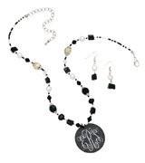 Single Strand Black & White Black Shell