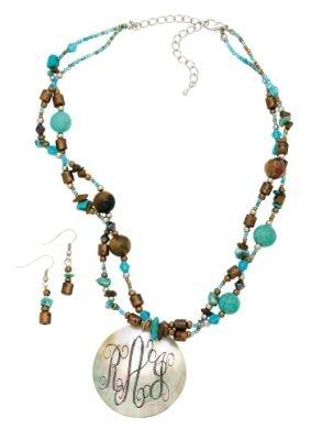 Turquoise n' Brown w Shell